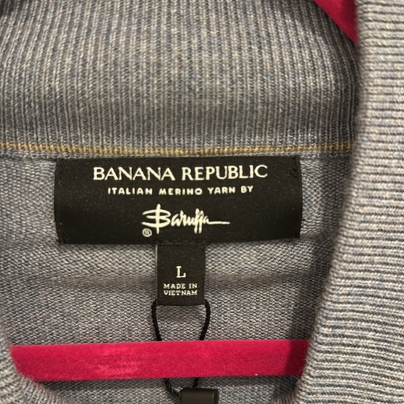 Banana Republic Gray Zip Up Sweater - Picture 2 of 5